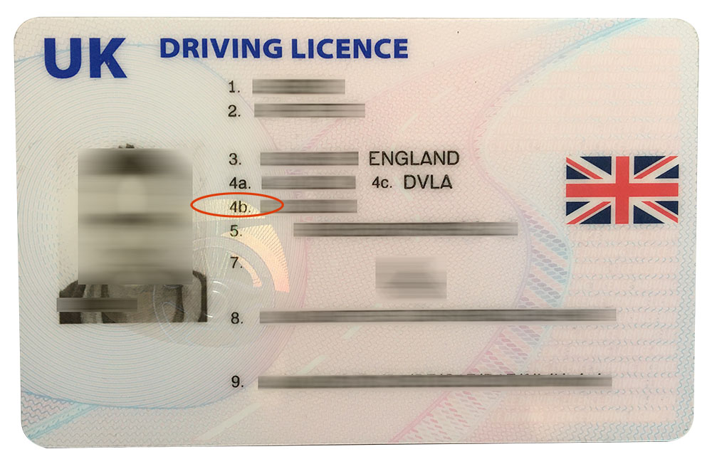 Check when your driving licence expires with 4b