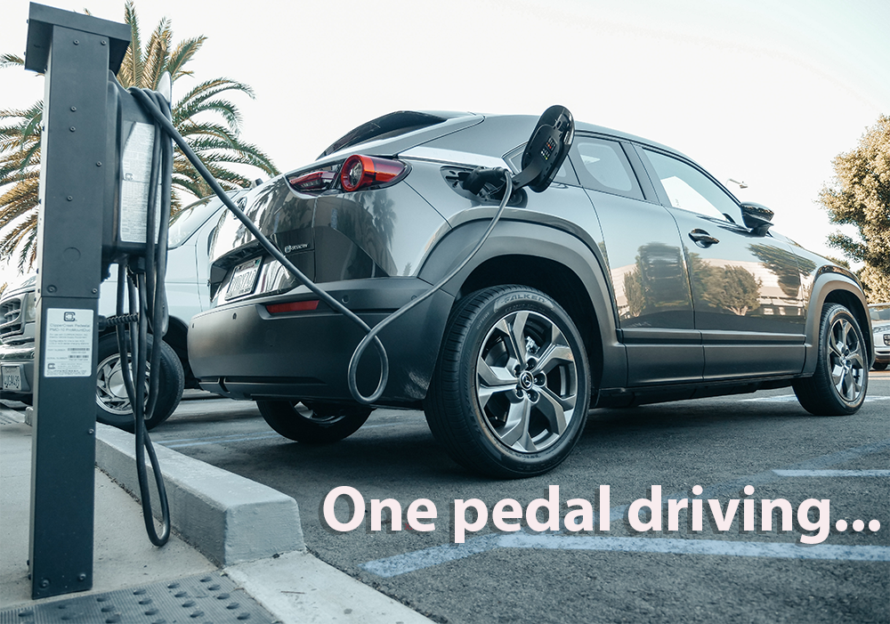 What is one pedal driving and how does it work?